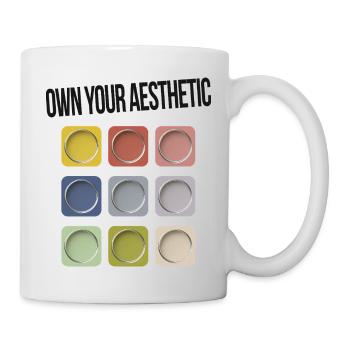 Own Your Aesthetic – Be Yourself - Mug - white - Right