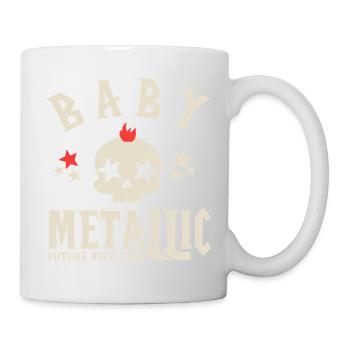 Baby metallic bébé metalleux metal musique - Mug blanc - blanc - Droite