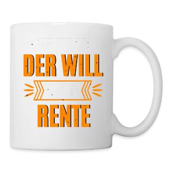 Pyro à la retraite - Mug blanc - blanc - Droite