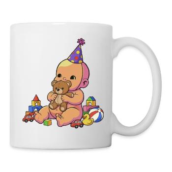 Fête de câlins pour bébé - Mug blanc - blanc - Droite