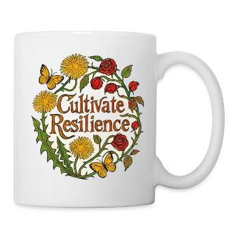 Cultivate Resilience Floral - Mug - white - Right