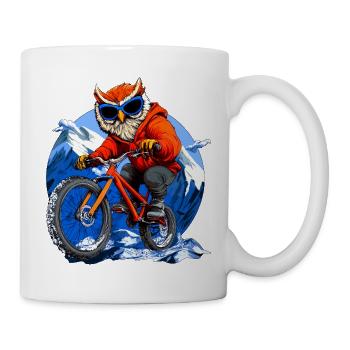 Eule Bike - Tasse - Weiß - Rechts