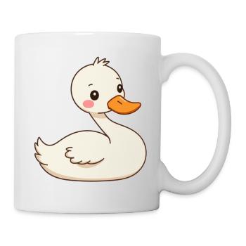 Schwan - Tasse - Weiß - Rechts