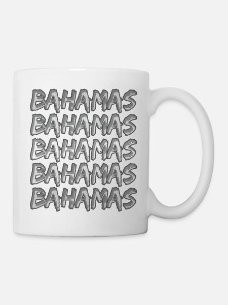 Bahamas als Tauchen - Tasse - Weiß