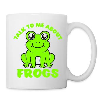 Parle-moi des grenouilles, amateur drôle de grenouilles - Mug blanc - blanc - Droite