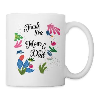 Danke - Tasse - Weiß - Rechts