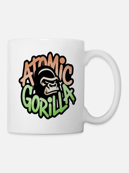 Atomic Gorilla Graffiti - Mug - white