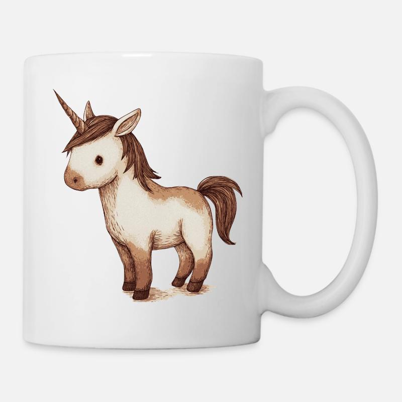 little cute unicorn - Mug - white