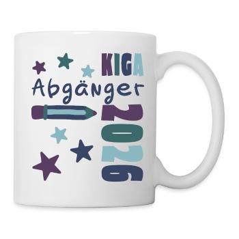 KIGA Abgänger 2026 - Tschüss Kindergarten - Tasse - Weiß - Rechts