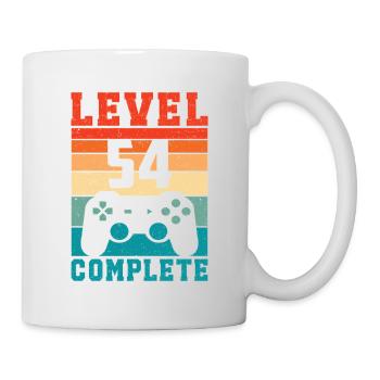 54th Birthday Level 54 Complete 54 Years Gamer - Mug - white - Right