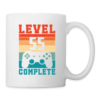 55th Birthday Level 55 Complete 55 Years Gamer - Mug - white - Right