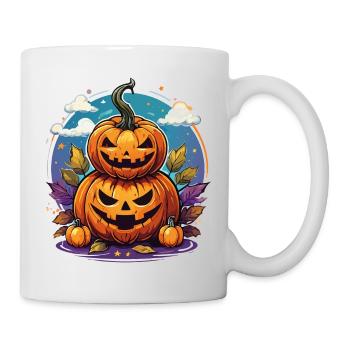 Spooky Halloween Pumpkins - Tasse - Weiß - Rechts
