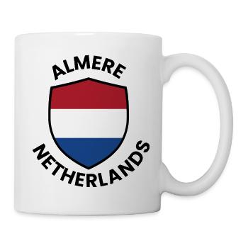 Almere Shield, Niederlande - Tasse - Weiß - Rechts