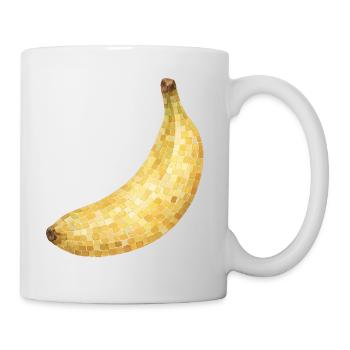 Mosaic Banana Golden Yellow - Mug - white - Right