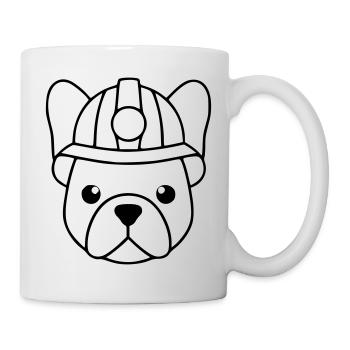 Frenchie Miner Helmet Lamp - Mug - white - Right