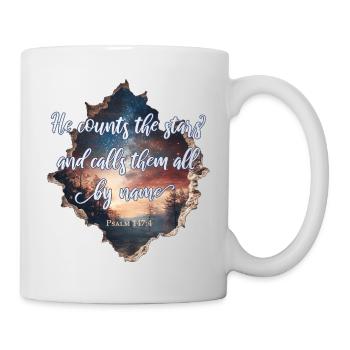 Bibelvers Christlich - Tasse - Weiß - Rechts