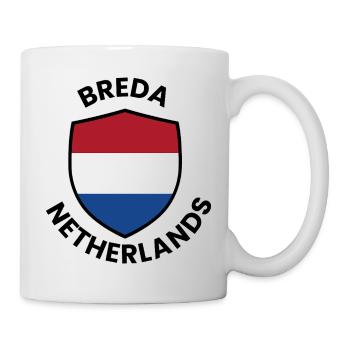 Breda Shield, Niederlande - Tasse - Weiß - Rechts