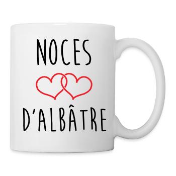 noces d'Albâtre 75 ans de mariage - Mug blanc - blanc - Droite