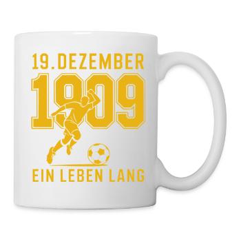 Dortmund 19. Dezember 1909 Fußball - Tasse - Weiß - Rechts