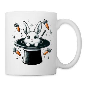 Magic bunny from the magic hat - Mug - white - Right