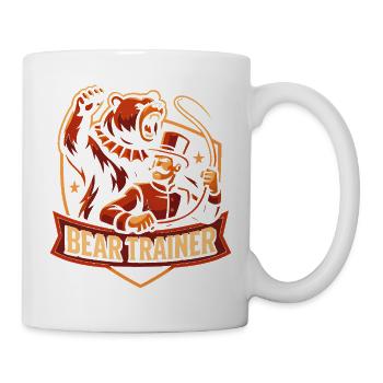 Circus Bear Tamer Funny Children's Circus - Mug - white - Right