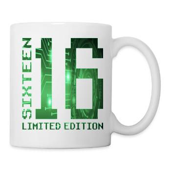 16. Geburtstag Limited Edition Pixel Zocker - Tasse - Weiß - Rechts