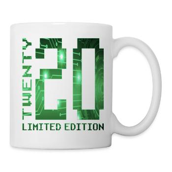 20. Geburtstag Gamer Pixel Geschenkidee - Tasse - Weiß - Rechts