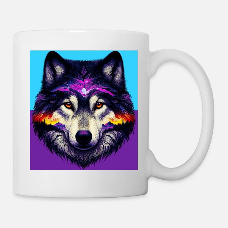 Wolf - Tasse - Weiß