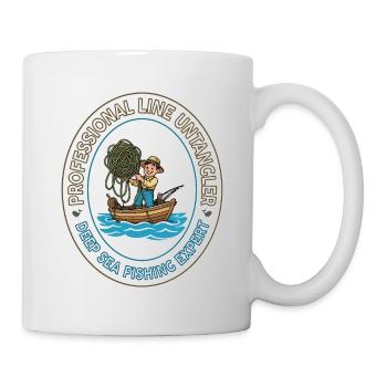 Deep Sea Line Unangler Patch - Mug - white - Right