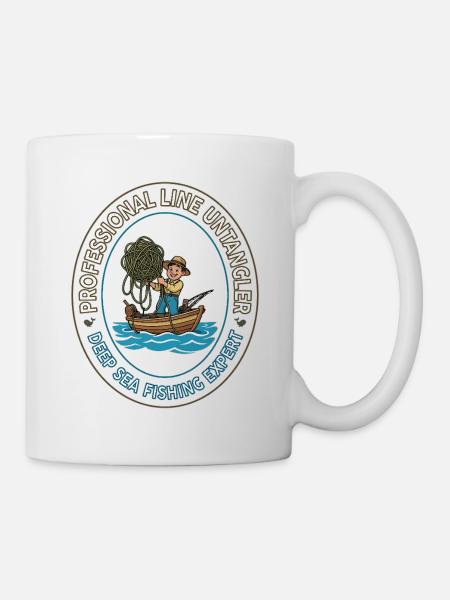 Tiefseelinien-Entangler-Fleck - Tasse - Weiß