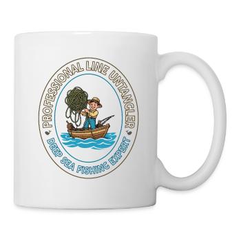 Deep Sea Fishing Expert Emblem - Mug - white - Right