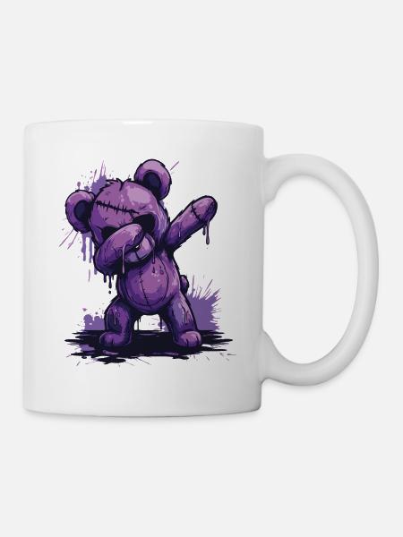 Zombie Teddy Dab - Tasse - Weiß