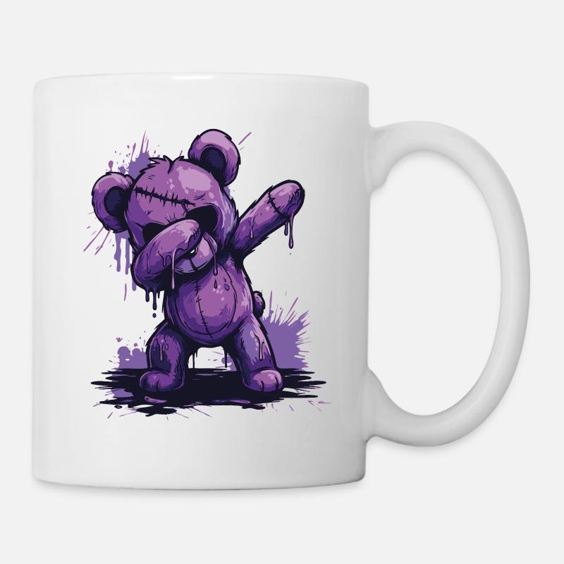 Zombie Teddy Dab - Tasse - Weiß