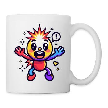 Buntes Sternpuppen-Kuscheltier - Tasse - Weiß - Rechts