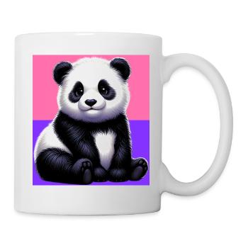 Panda - Tasse - Weiß - Rechts