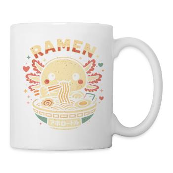 Cadeau mignon aux nouilles ramen et nouilles à l’axolotl Kawaii - Mug blanc - blanc - Droite