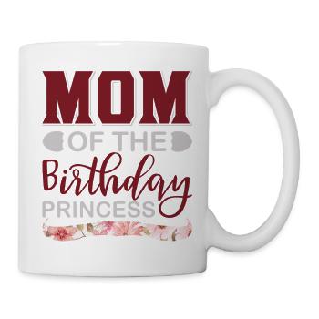 Chemise de princesse de la mère d’un anniversaire - Mug blanc - blanc - Droite