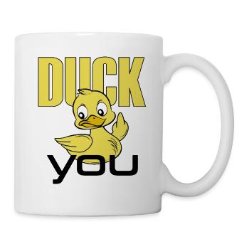 Duck_you - Tasse - Weiß - Rechts