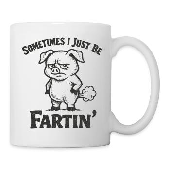Sometimes I'm just a farting pig - Mug - white - Right