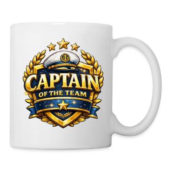 Kapitän der Team Abzeichen - Tasse - Weiß - Rechts