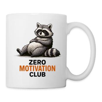 Zero Motivation Raccoon Club - Mug - white - Right