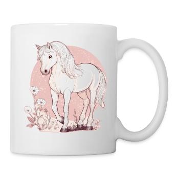 Pferd - Tasse - Weiß - Rechts