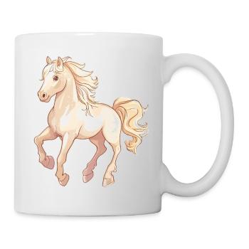 Pferd - Tasse - Weiß - Rechts
