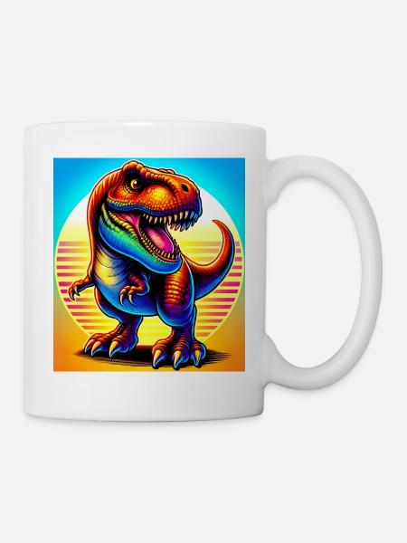 Dinosaurier - Tasse - Weiß