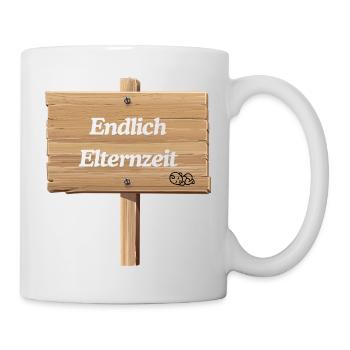 Endlich Elternzeit - Tasse - Weiß - Rechts