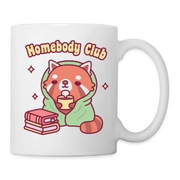 Cute Red Panda Homebody Club - Mug - white - Right