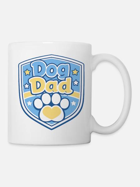 Hundevater Schild Motiv - Tasse - Weiß