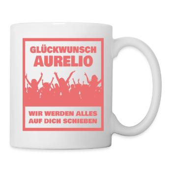 Kollege Aurelio - Tasse - Weiß - Rechts