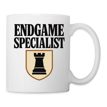 Schachendspiel-Spezialist – Design-Tour - Tasse - Weiß - Rechts