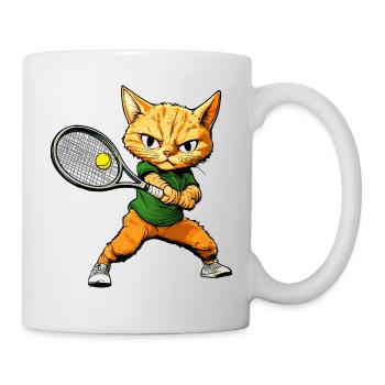 Tennis des chats - Mug blanc - blanc - Droite